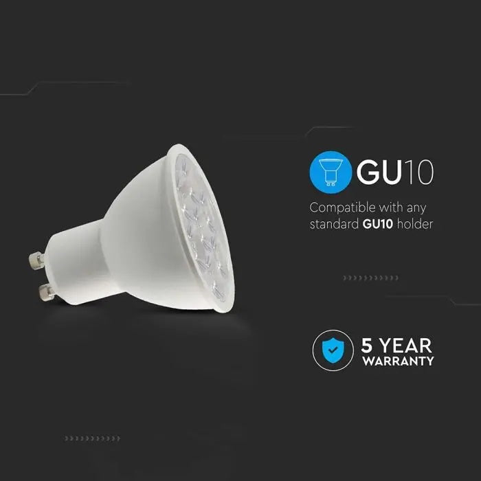 GU10 6W(445Lm) LED Spuldze, V-TAC SAMSUNG, IP20, silti balta gaisma 3000K