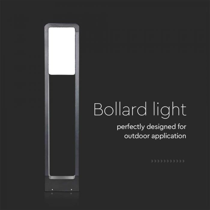 10W(650Lm) V-TAC SAMSUNG LED garden light, 144LED, IP65, black, neutral white light 4000K