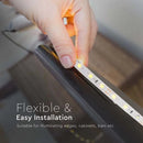 Cena par 1m_3.2W/m(420Lm/m) 0.35A/m 60 LED Lente, V-TAC, ūdensnedroša IP20, 12V, zila