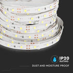 Cena par 1m_3.2W/m(420Lm/m) 0.35A/m 60 LED Lente, V-TAC, ūdensnedroša IP20, 12V, zila