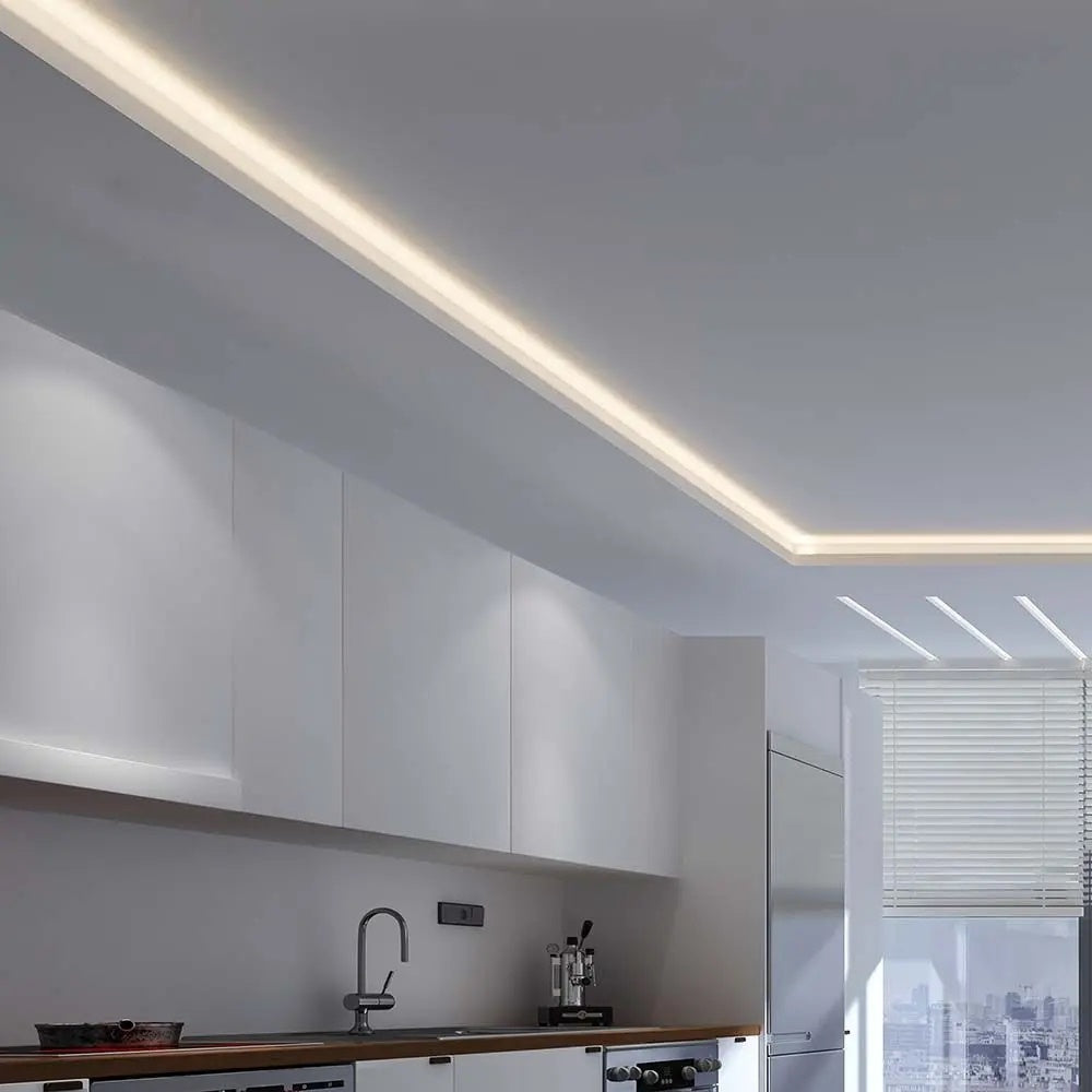Cena par 1m_4.2W/m(420Lm/m) 0.35A/m  LED Lente, V-TAC, ūdensnedroša IP20, 12V, silti balta gaisma 3000K