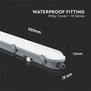 18W(2160Lm) V-TAC SAMSUNG Lineaarne valgusti, IP65, IK06, 60cm, ilma pistikuta (kaabliühendus), jaheda valge valgus 6500K