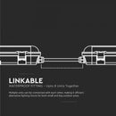 48Вт(5760Лм) 150см V-TAC SAMSUNG Линейный светильник, IP65, IK07, цвет молочный, без вилки (подключение кабеля), нейтральный белый свет 4000K