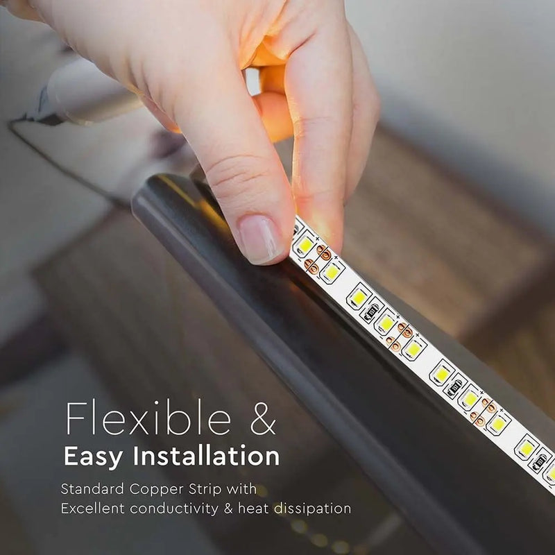 Cena par 1m_8W/m(800Lm/m) 0.66A/m LED Lente, V-TAC, ūdensnedroša IP20, 12V, silti balta gaisma 3000K