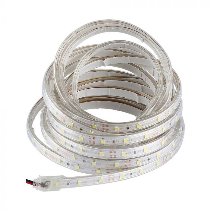 Cena par 5m_3.2W/m 12V 60 LED lente, V-TAC, IP65, zaļa