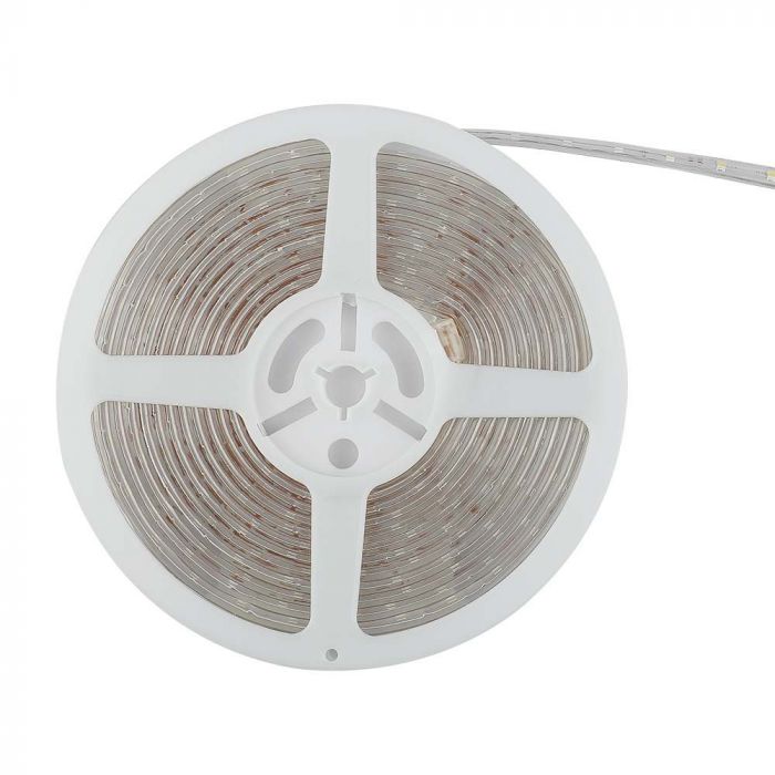 Cena par 5m_3.2W/m 12V 60 LED lente, V-TAC, IP65, zaļa