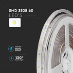 Hind 5m_3.2W/m(420Lm/m) 0.42A/m 60 LED lint, V-TAC, veekindel IP65, 12V, sinine