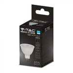 GU5.3 6W(455Lm) 12V, 110° LED лампа V-TAC SAMSUNG, MR16, IP20, 5 лет гарантии, 3000K яркий белый свет
