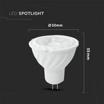 GU5.3 6W(455Lm) 12V, 110° LED лампа V-TAC SAMSUNG, MR16, IP20, 5 лет гарантии, 3000K яркий белый свет