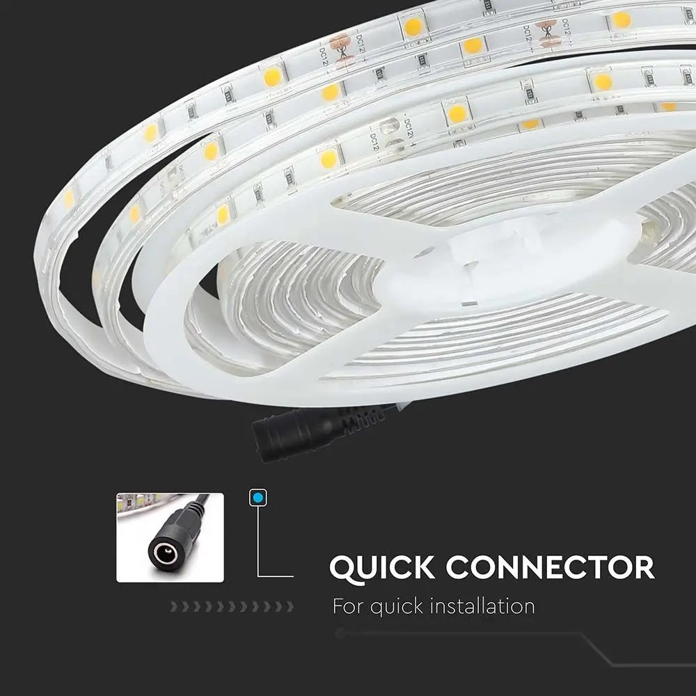 Hind 5m_4W/m(70Lm/m) 0.29A/m LED RGB lint, V-TAC, veekindel IP65, 12V,