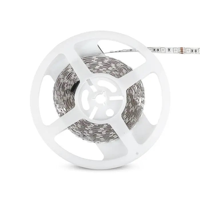 Cena par 1m_7W/m(900Lm/m) 60 LED Lente, V-TAC, ūdensnedroša IP20, 12V, RGB krāsaina