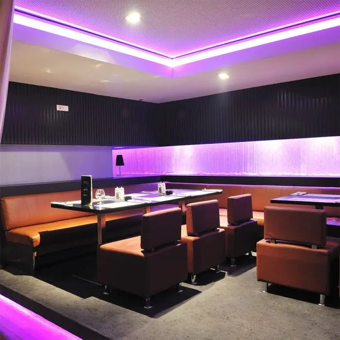 Cena par 1m_10.8W/m(900Lm/m) 60 LED Lente, V-TAC, ūdensnedroša IP20, 12V, RGB krāsaina