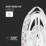 Cena par 1m_7W/m(900Lm/m) 60 LED Lente, V-TAC, ūdensnedroša IP20, 12V, RGB krāsaina