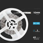 Cena par 1m_7W/m(900Lm/m) 60 LED Lente, V-TAC, ūdensnedroša IP20, 12V, RGB krāsaina