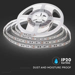 Cena par 1m_11W/m(900Lm/m) 0.9A/m 60 LED Lente, V-TAC, ūdensnedroša IP20, 12V, silti balta gaisma 3000K