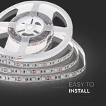 Cena par 1m_11W/m(900Lm/m) 0.9A/m 60 LED Lente, V-TAC, ūdensnedroša IP20, 12V, silti balta gaisma 3000K