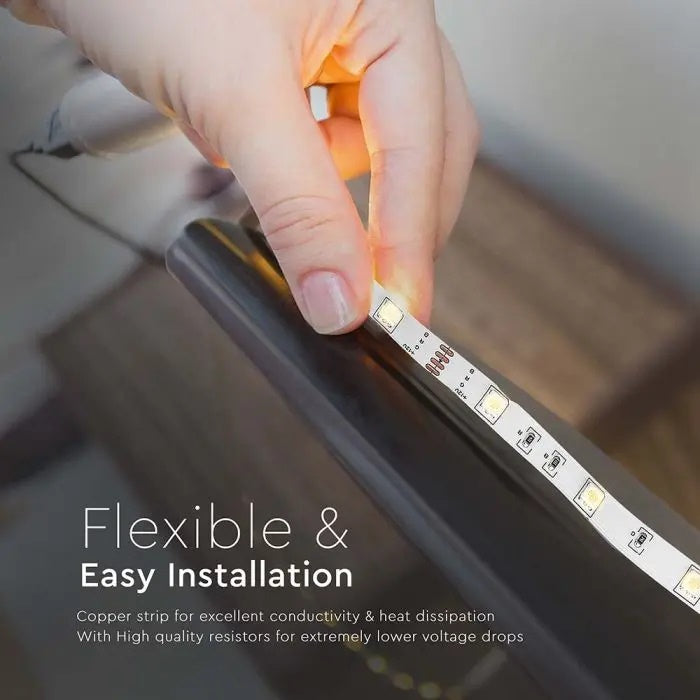 Hind 1m_4W/m(500Lm/m) 0.5A/m LED lint, V-TAC, veekindel IP20, 12V, RGB värviline