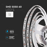 Cena par 1m_11W/m(900Lm/m) 0.9A/m LED Lente, V-TAC, ūdensnedroša IP20, 12V, auksti balta gaisma 6500K