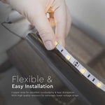 Price for 1m_6W/m(500Lm/m) 0.5A/m 30 LED Tape, V-TAC, waterproof IP20, 12V, cold white light 6500K