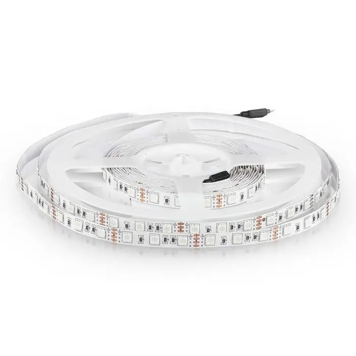Cena par 1m_11W/m(900Lm/m) 0.9A/m 60 LED Lente, V-TAC, ūdensnedroša IP20, 12V, zaļa