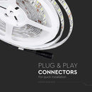 Cena par 5m_11W/m(900Lm/m) 0.9A/m 60 LED Lente, V-TAC, ūdensdroša IP65, 12V, auksti balta gaisma 6400K