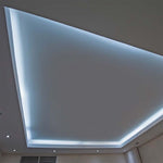 Cena par 5m_11W/m(900Lm/m) 0.9A/m 60 LED Lente, V-TAC, ūdensdroša IP65, 12V, auksti balta gaisma 6400K