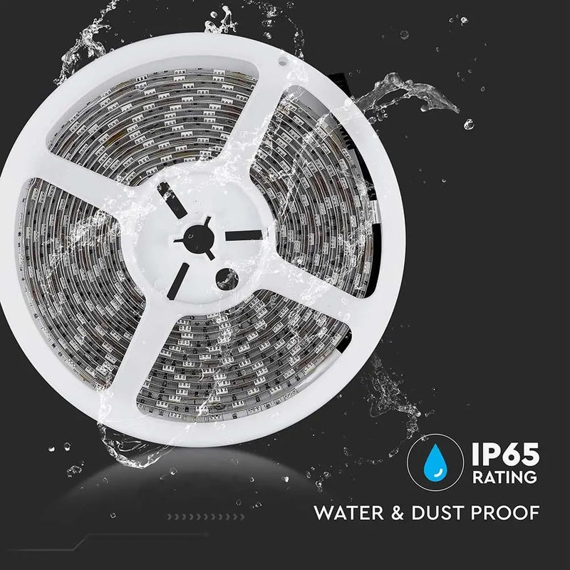 Hind 5m_11W/m(900Lm/m) 0.9A/m LED lint, V-TAC, veekindel IP65, 12V, soe valge valgus 3000K