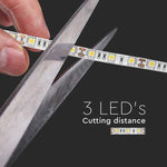 Cena par 5m_11W/m(900Lm/m) 0.9A/m 60 LED Lente, V-TAC, ūdensdroša IP65, 12V, neitrāli balta gaisma 4500K