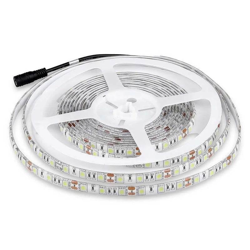 Cena par 5m_7W/m(140Lm/m) 0.29A/m LED RGB lente, V-TAC, ūdensdroša IP65, 12V