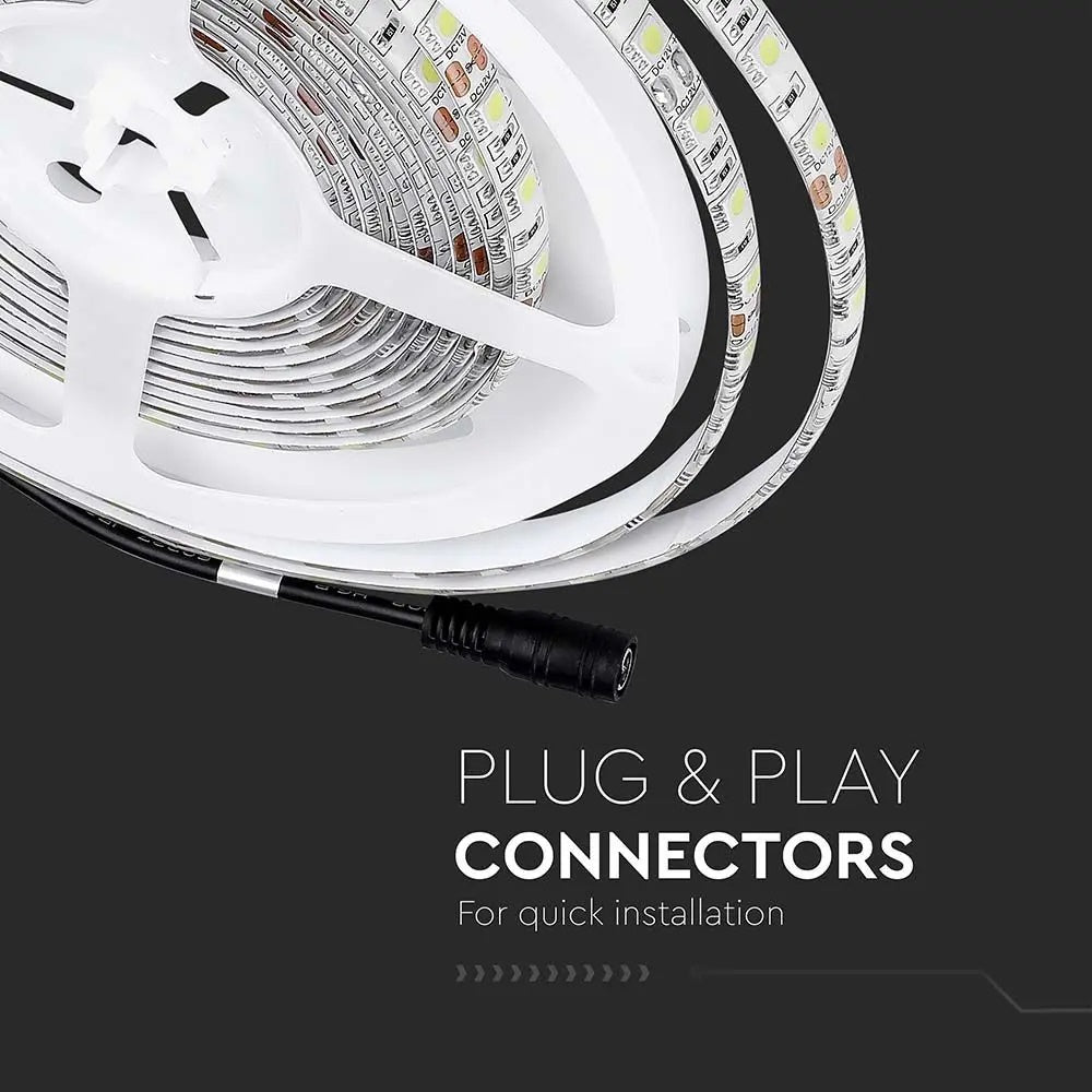 Hind 5m_7W/m(140Lm/m) 0.29A/m 60LED/m LED RGB lint, V-TAC, veekindel IP65, 12V