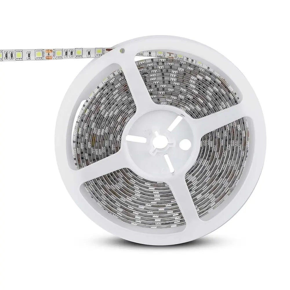 Hind 5m_7W/m(140Lm/m) 0.29A/m 60LED/m LED RGB lint, V-TAC, veekindel IP65, 12V