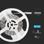 Cena par 1m_11W/m(900Lm/m) 0.9A/m 60 LED Lente, V-TAC, ūdensnedroša IP20, 12V, dzeltena