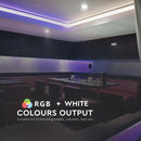 Cena par 1m_8W/m(357Lm/m) 0.66A/m 60 LED Lente, V-TAC, ūdensnedroša IP20, 12V, RGB krāsaina + auksti balta gaisma 6400K