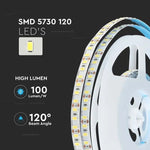 Price for 1m_20W/m(2000Lm/m) 120LED Tape, SMD5730, IP20, V-TAC, neutral white light 4000K
