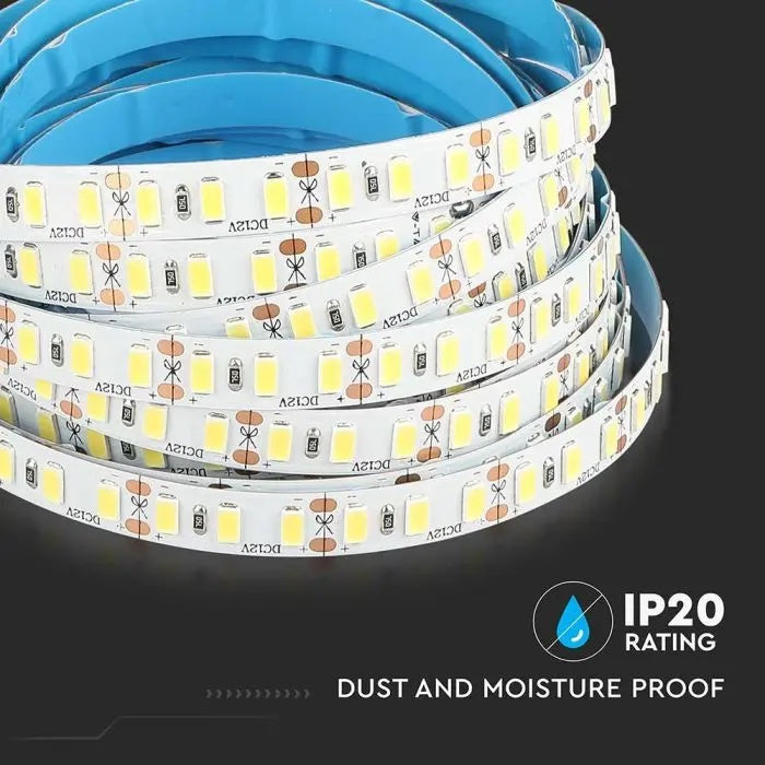 Price for 1m_20W/m(2000Lm/m) 120LED Tape, SMD5730, IP20, V-TAC, neutral white light 4000K