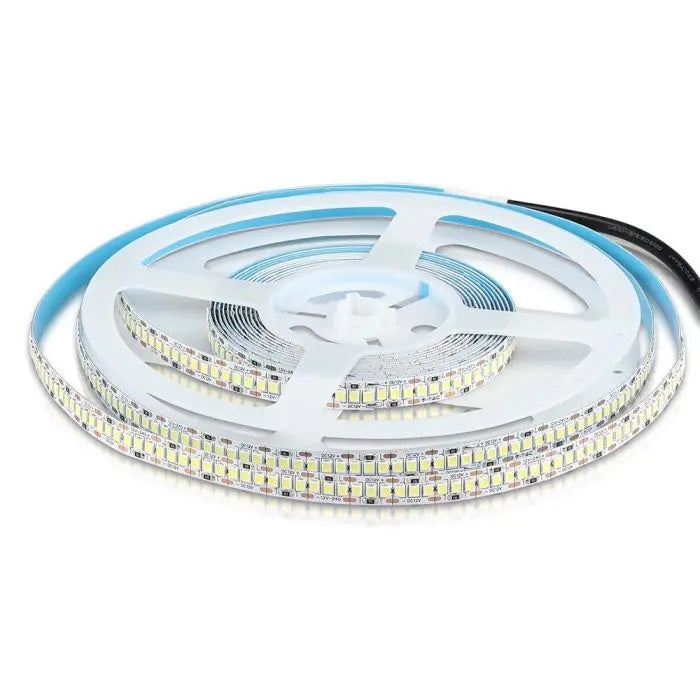 Cena par 1m_20W/m(2000Lm/m) 1.66A/m 240 LED Lente, V-TAC, ūdensnedroša IP20, 12V, auksti balta gaisma 6400K