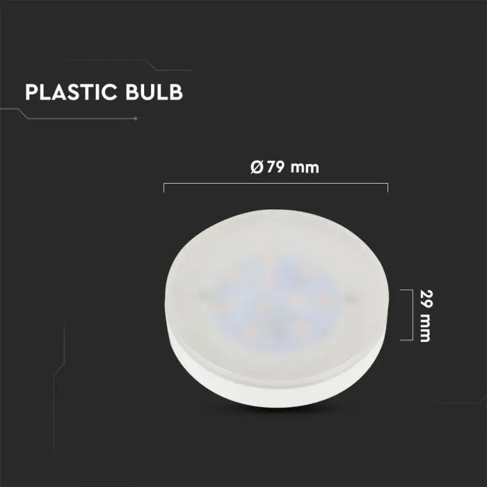 GX53 6.4W(560Lm) LED Bulb V-TAC SAMSUNG, IP20, neutral white light 4000K
