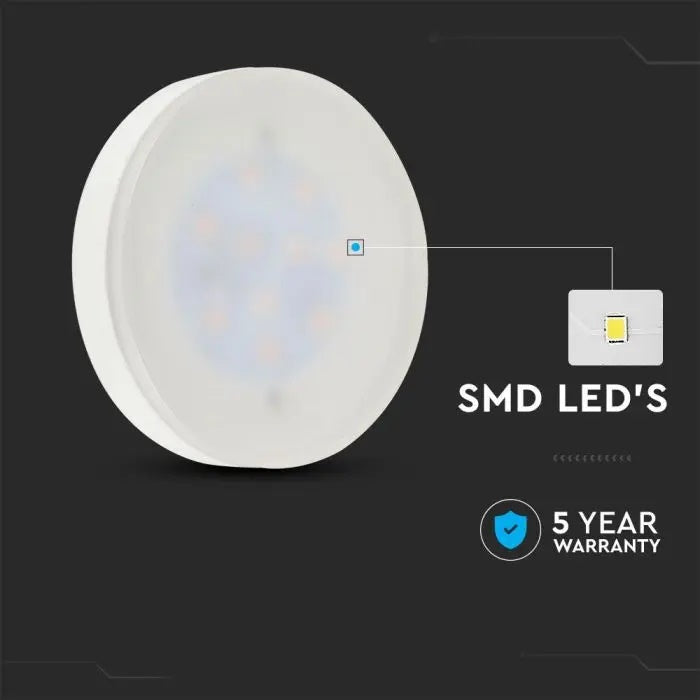 GX53 6.4W(560Lm) LED Bulb V-TAC SAMSUNG, IP20, neutral white light 4000K