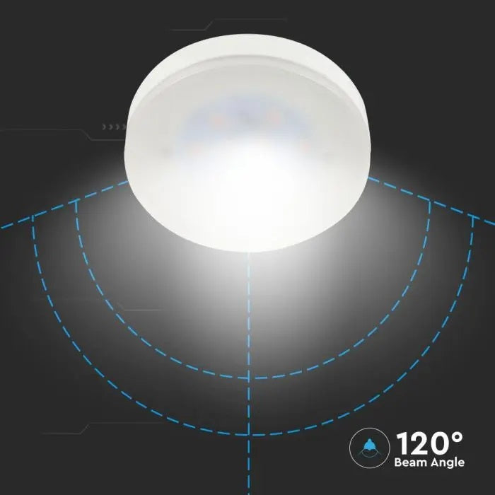 GX53 6.4W(560Lm) LED Bulb V-TAC SAMSUNG, IP20, neutral white light 4000K