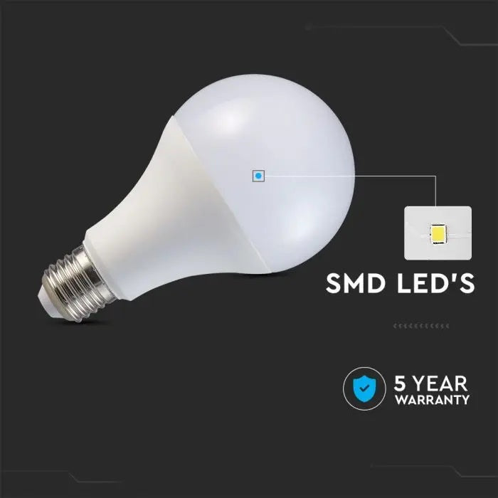 E27 20W(2542Lm) LED Bulb V-TAC SAMSUNG, A80, IP20, warm white light 3000K