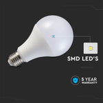 E27 20W(2542Lm) LED Spuldze V-TAC SAMSUNG, A80, IP20, neitrāli balta gaisma 4000K