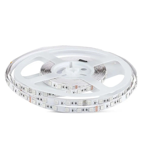 Cena par 1m_10W/m(830Lm/m) 0.42A/m LED Lente, V-TAC, ūdensnedroša IP20, 24V, silti balta gaisma 3000K