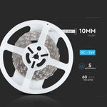 Price for 1m_10W/m(830Lm/m) 0.42A/m LED Tape, V-TAC, waterproof IP20, 24V, warm white light 3000K