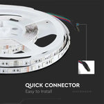 Hind 1m_10W/m(830Lm/m) 0.42A/m 60 LED lint, V-TAC, veekindel IP20, 24V, neutraalne valge valgus 4000K