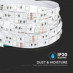 Hind 1m_10W/m(830Lm/m) 0.42A/m 60 LED lint, V-TAC, veekindel IP20, 24V, neutraalne valge valgus 4000K