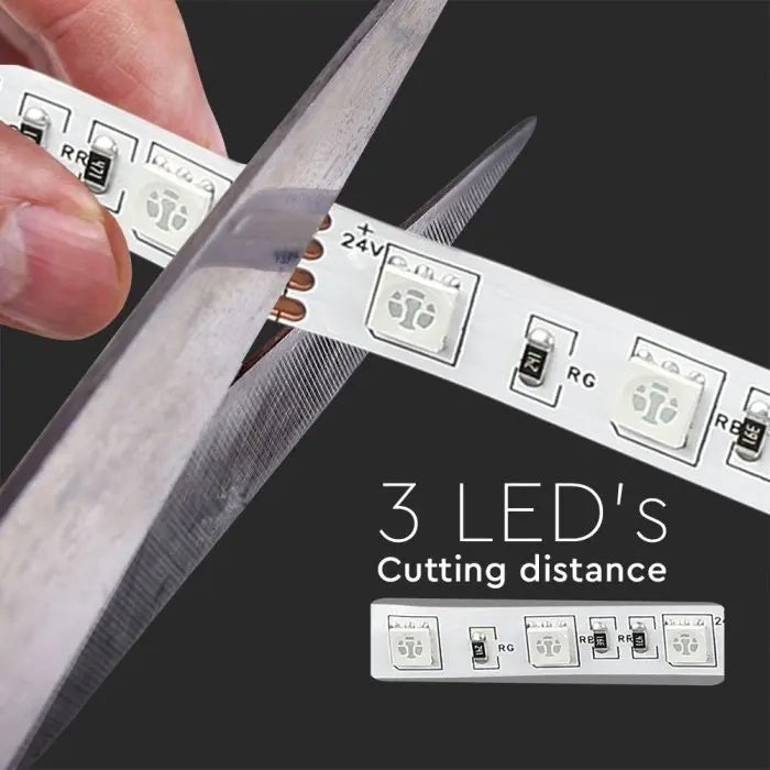 Hind 1m_10W/m(830Lm/m) 0.42A/m 60 LED lint, V-TAC, veekindel IP20, 24V, neutraalne valge valgus 4000K