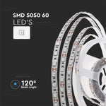 Pris per 1m_11W/m 60 LED Tape, V-TAC, vattentät IP20, 12V, varmvitt ljus 2200K
