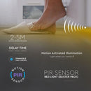 3,5Вт/м (350Лм/м) 12В светодиодная лента SMD 1,2м с PIR датчиком, расстояние 2-5м, IP20 водонепроницаемая, диммируемая, гарантия 3 года, нейтральный белый свет 4000К