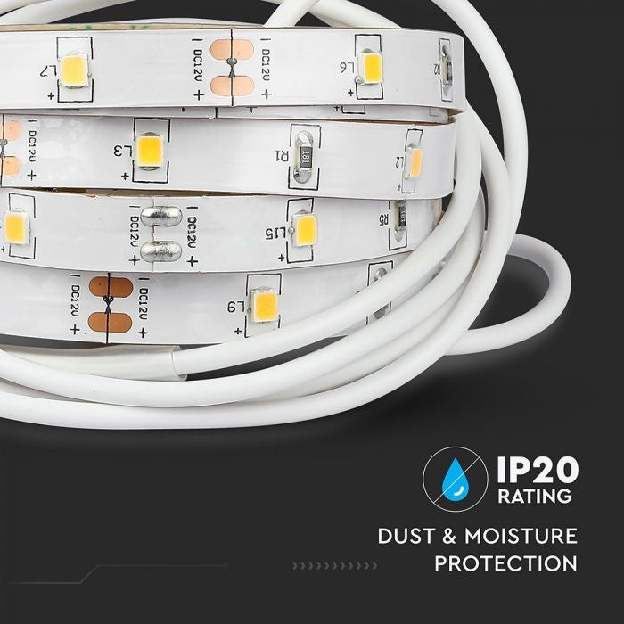 3.5W/m (350Lm/m) 12V LED strip SMD 1.2m with PIR sensor, distance 2-5m, IP20 waterproof, dimmable, warranty 3 years, neutral white light 4000K