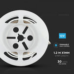 3.5W/m (350Lm/m) 12V LED ribad SMD 1.2m PIR anduriga, kaugus 2-5m, IP20 veekindel, dimmerdatav, 3 aastat garantiid, neutraalne valge valgus 4000K